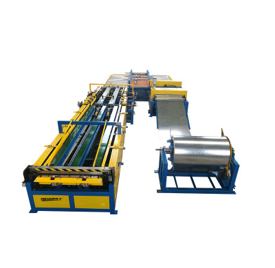 Air ducting machine auto pipe duct production line 5 HVAC rectangular making machine line