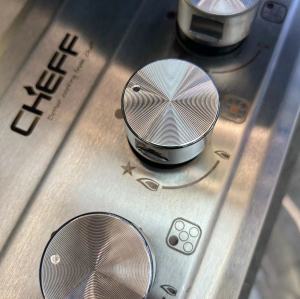 Commercial 4 Burner Stainless Steel Built-in Gas Cooktop LPG/NG with FFD for Kitchen | CHEFF