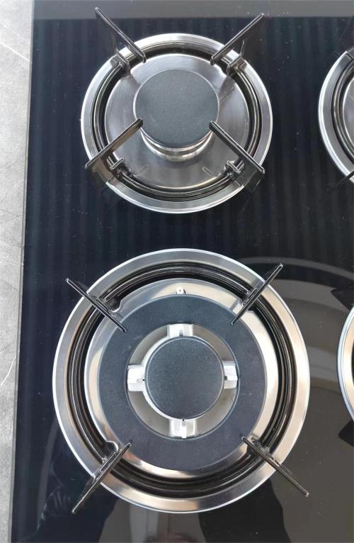 5 Burner Black Tempered Glass Built-in Gas Cooker LPG/NG with OEM/ODM Service for Restaurant | CHEFF