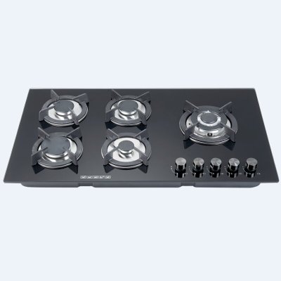 36 Inch Gas Cooktop 5 Burner Built In Tempered Glass Stove Top Natural Gas Cook Stove