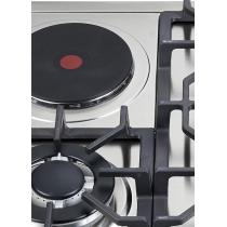 4 Zone Hybrid Gas and Electric Hob Stainless Steel Built-in with Safety Device for Household | CHEFF