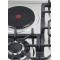 4 Zone Hybrid Gas and Electric Hob Stainless Steel Built-in with Safety Device for Household | CHEFF