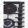 4 Zone Hybrid Gas and Induction Hob Stainless Steel Built-in with Knob Control for Household | CHEFF