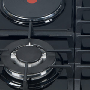 4 Zone Built-in Hybrid Gas and Induction Hob Enamel Panel with OEM/ODM Service for Household | CHEFF