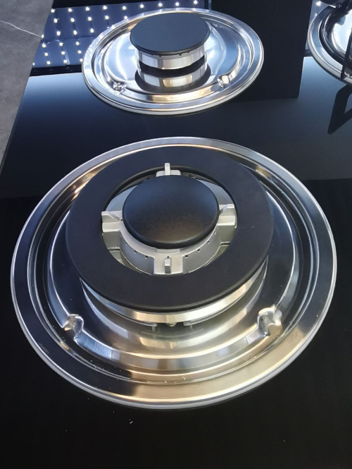 4 Zone Built-in Hybrid Gas and Induction Hob Enamel Panel with OEM/ODM Service for Household | CHEFF