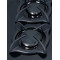 5 Zone Hybrid Gas and Electic Hob Glass Built-in Cooktop with Knob Control for Household | CHEFF