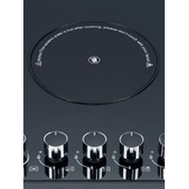 5 Zone Hybrid Gas and Electic Hob Glass Built-in Cooktop with Knob Control for Household | CHEFF