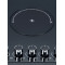 5 Zone Hybrid Gas and Electic Hob Glass Built-in Cooktop with Knob Control for Household | CHEFF