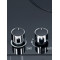 5 Zone Hybrid Gas and Electic Hob Glass Built-in Cooktop with Knob Control for Household | CHEFF