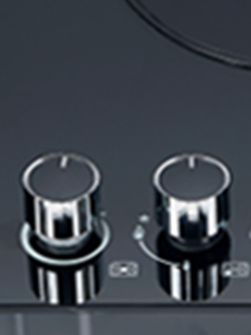 5 Zone Hybrid Gas and Electic Hob Glass Built-in Cooktop with Knob Control for Household | CHEFF