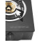 2 Burner Tempered Glass Tabletop Gas Stove LPG/NG with Brass Burner Cap for Indoor Use | CHEFF