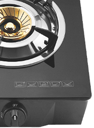 2 Burner Tempered Glass Tabletop Gas Stove LPG/NG with Brass Burner Cap for Indoor Use | CHEFF