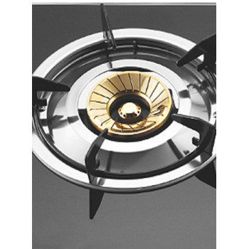 3 Burner Tempered Glass LPG/NG Hybrid Gas Hob with Infrared & Cast Iron Burners for Home | CHEFF