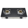 Best table gas stove two burner tempered glass top gas cooker with safety device
