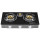 3 Burner Tempered Glass Tabletop Gas Hob with Powder Coated Body LPG/NG for Hotel, Cafe | CHEFF