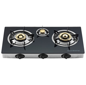 OEM & ODM glass top gas cooker table 3 burner gas cooktop Customized & Wholesale