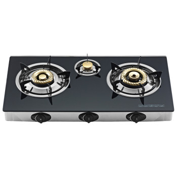 OEM & ODM glass top gas cooker table 3 burner gas cooktop Customized & Wholesale