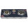 3 Burner Tempered Glass Tabletop Gas Stove LPG/NG with Enamel Pan Support for Household | CHEFF