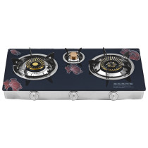 LPG/natural gas cook stove 3 burner glass cooking stove table gas cooker wholesaler