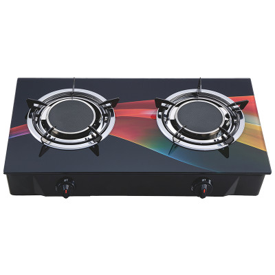 Tempered glass infrared stove 2 burner gas cooker OEM&ODM cooktops manufacturer