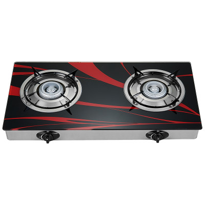Wholesale & Customized table top gas cooker 2 burner cooktops tempered glass cooking stove
