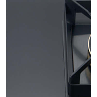 2 Burner Glass Built-in Gas Hob LPG/NG Kitchen Cooktop with Cast Iron Pan Support for Hotel | CHEFF