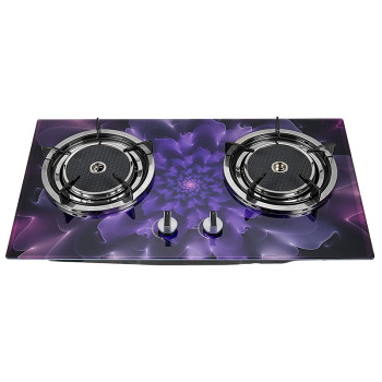 2 Burner infrared Gas Stove Tempered Glass High Quality Gas hob Built-in Gas cooker  grill