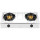 2 Burner Tabletop Stainless Steel Gas Stove with Honeycomb Cast Iron Burner for Hotel, Cafe | CHEFF
