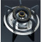 2 Burner Black Glass Built-in Gas Hob LPG/NG Cooktop with Cast Iron Pan Support for Hotel | CHEFF