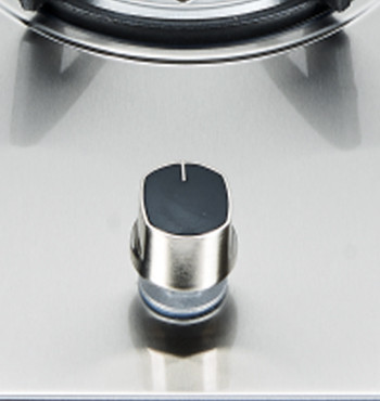 Metal knob for gas hob