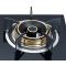 2 Burner Tempered Glass Built-in Gas Cooker LPG/NG with Brass Burner Cap for Cafe Restaurant | CHEFF