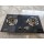 2 Burner Black Tempered Glass Built-in Gas Hob LPG/NG with Enamel Pan Support for Indoor Use | CHEFF