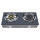 2 Burner Tempered Glass Tabletop Gas Cooker with Infrared and Cast Iron Burner for Household | CHEFF