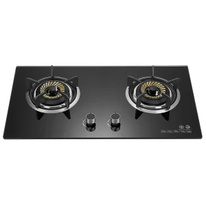 2 Burner Gas Cooker Black Built in LPG & Natural Gas Cook Top Wholesale & Customized Gas Hob
