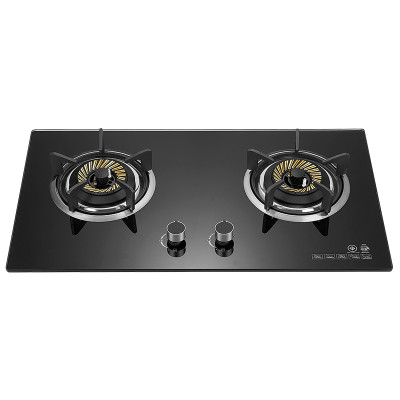 2 Burner Gas Cooker Black Built in LPG & Natural Gas Cook Top Wholesale & Customized Gas Hob