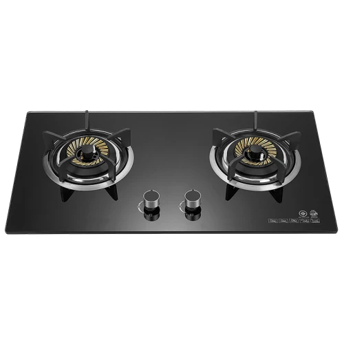 2 Burner Gas Cooker Black Built in LPG & Natural Gas Cook Top Wholesale & Customized Gas Hob