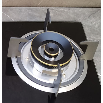 2 Burner 7MM Built-in Tempered Glass Gas Cooker LPG/NG with Heavy Brass Burner Cap for Home | CHEFF