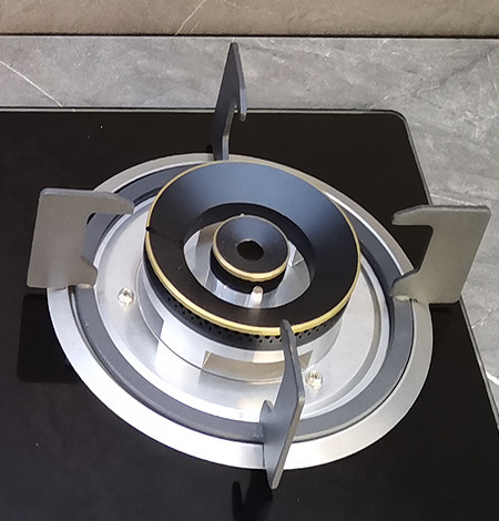 2 Burner 7MM Built-in Tempered Glass Gas Cooker LPG/NG with Heavy Brass Burner Cap for Home | CHEFF