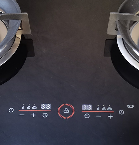 2 Burner Black Tempered Glass Built-in Gas Cooktop LPG/NG with Safety Device for Home Use | CHEFF