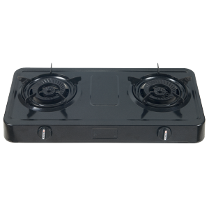 Black pinting panel gas cooktops wholasale double gas cooker for home use