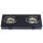 2 Burner Tempered Glass Gas Hob LPG/NG with Enamel Pan Support for Commercial Kitchen | CHEFF