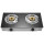 2 Burner Glass Tabletop Gas Stove LPG/NG Cooker with Brass Burner Cap for Household Project | CHEFF
