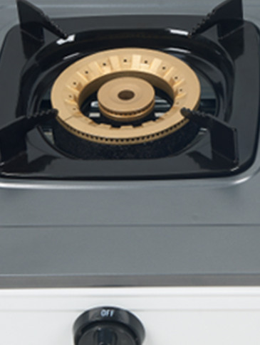 2 Burner Powder Coated Tabletop Gas Stove LPG/NG with Flame Failure Device for Household | CHEFF