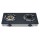 2 Burner Tempered Glass Tabletop LPG/NG Gas Stove with Infrared Burner for Home Cooking | CHEFF