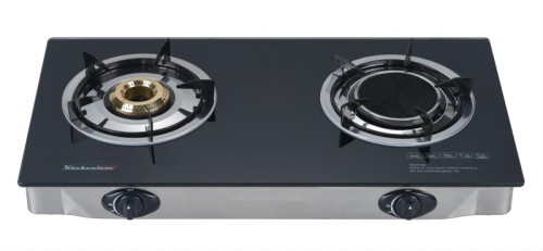 2 burner infrared burner gas stove tempered glass table top gas cooker supplier OEM &ODM