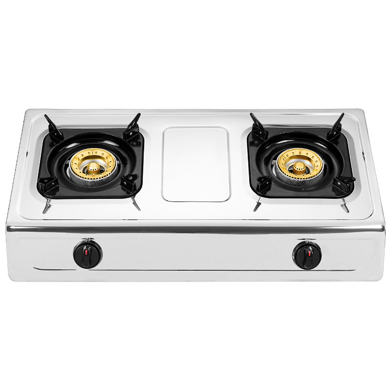 2 burner Stainless steel Gas Stove 