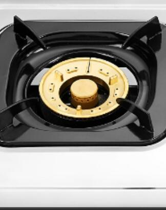 2 Burner Stainless Steel Tabletop Gas Stove with Electroplate Pan Support for Restaurant | CHEFF
