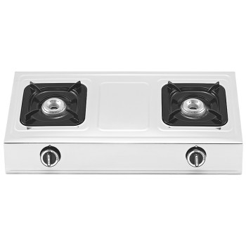 Economic 2 burner gas cooker stainless steel gas stove SKD Kitchen Table Top Cooktops Blue Flame Gas Cooker