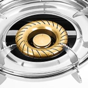 2 Burner Stainless Steel Gas Stove LPG/NG Gas Cooker with Electroplate Pan Support for Home | CHEFF