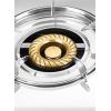 2 Burner Stainless Steel Gas Stove LPG/NG Gas Cooker with Electroplate Pan Support for Home | CHEFF